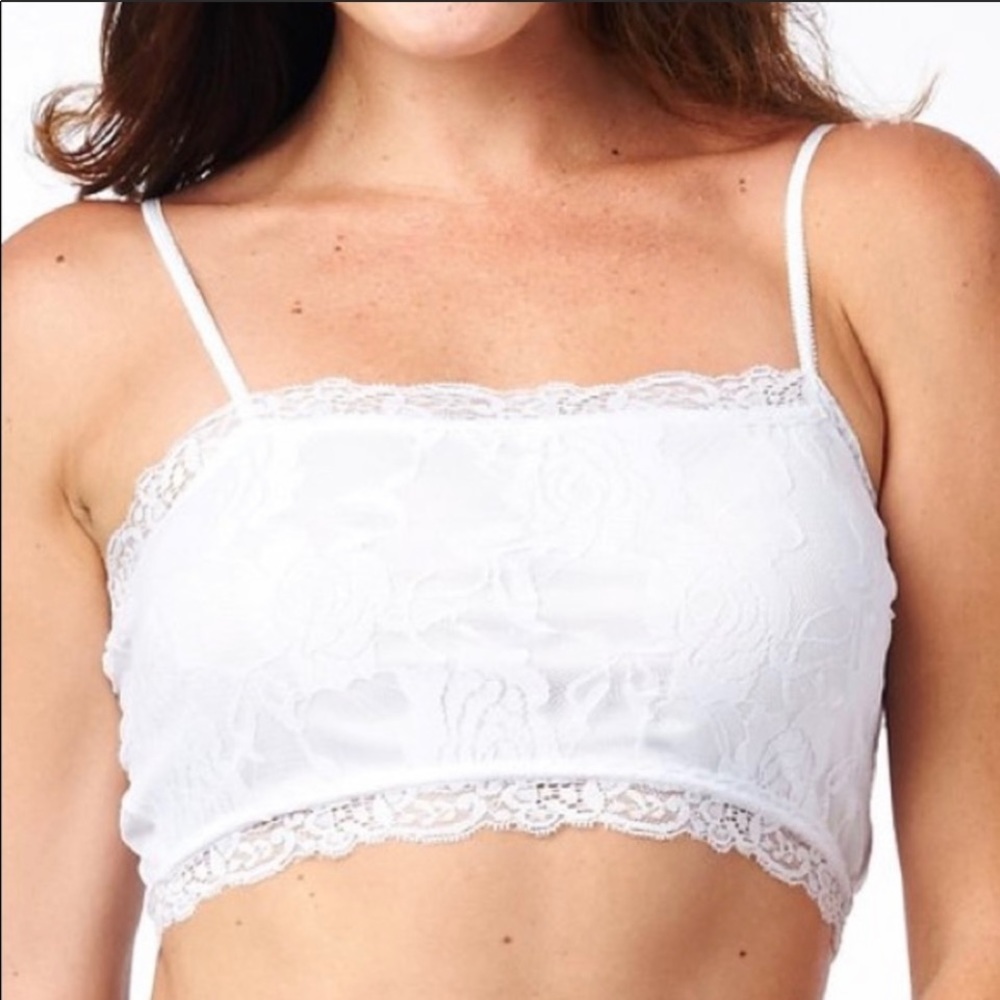 New without Tags Pure Style Girlfriends half cami bralette no underwire sz Large
